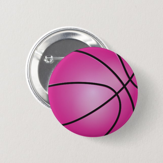 Pink Basketball Button (Vorne & Hinten)