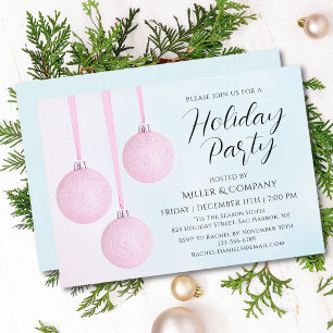 Pink Bauble Company Weihnachtsfeier Einladung