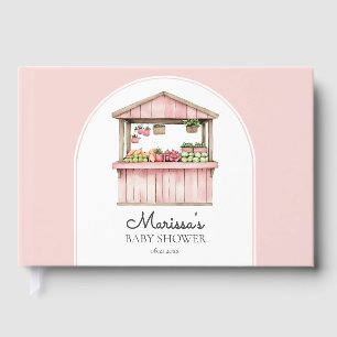 Pink Bauern Market Baby Dusche Gästebuch