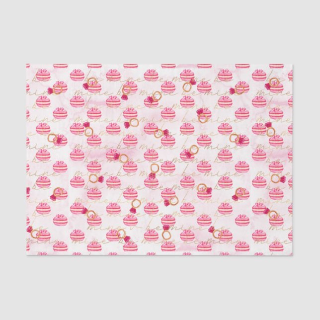 Pink Be Mine (Design 62 Pink Serie) Seidenpapier (Vorderseite)