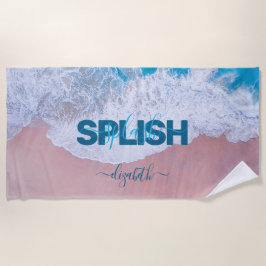 Pink Beach Bermuda Strandtuch