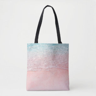 Pink Beach und Splash Wave Tasche