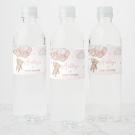 Pink Bear Balloon Babydusche