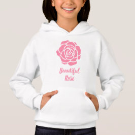 Pink Beautiful Rose Hoodie (Child)