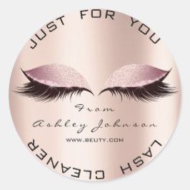 Pink Beauty Salon Glitzer WELLNESS-CENTER Gold Las Runder Aufkleber