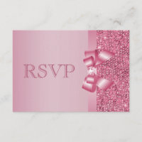 Pink-bedruckte Sequins Bow & Diamond-UAWG