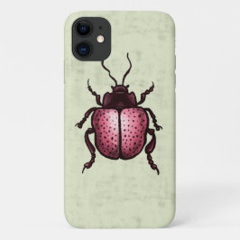 Pink Beetle Niedlich Bug Art - Insekten Lover Case-Mate iPhone Hülle