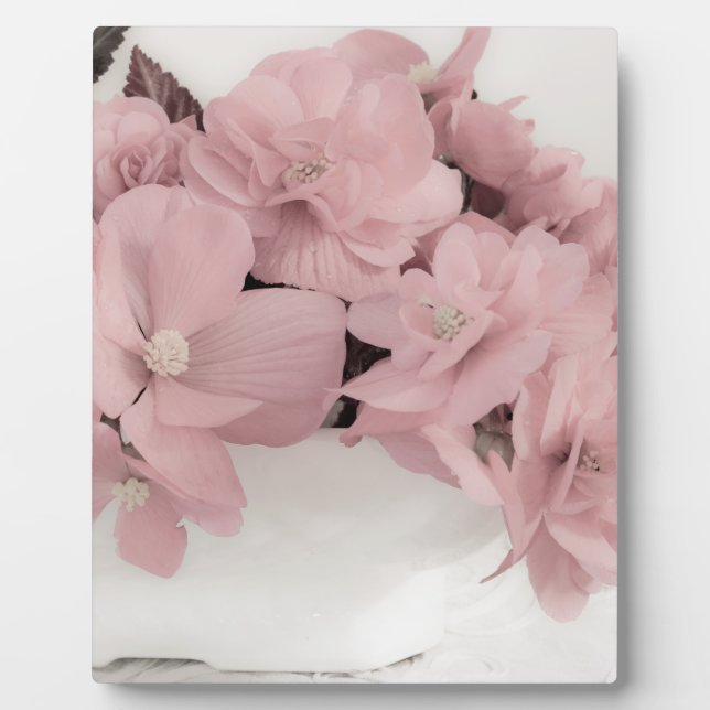 Pink Begonias Fotoplatte (Vorderseite)