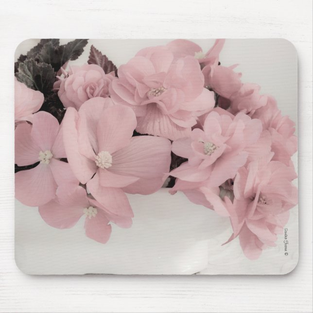 Pink Begonias Mousepad (Vorne)