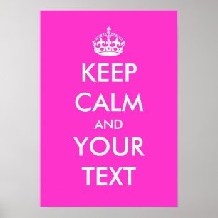 Pink behalten Plakatvorlage Poster