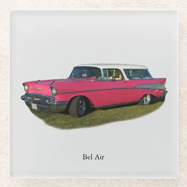 Pink Bel Air Untersetzer (Vorderseite)