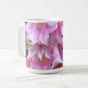 Pink Belladonna Amaryllis Lilies Kaffeetasse