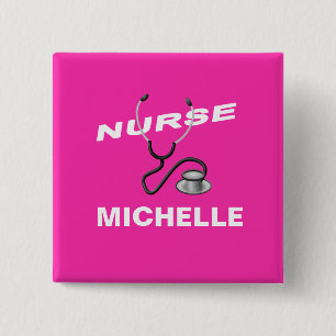 PINK benutzerdefinierbare Namenskarte Button