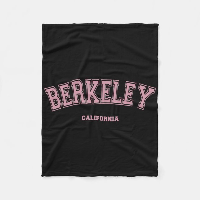 Pink Berkeley California Ca Uni-Style auf Berke Fleecedecke (Vorderseite)