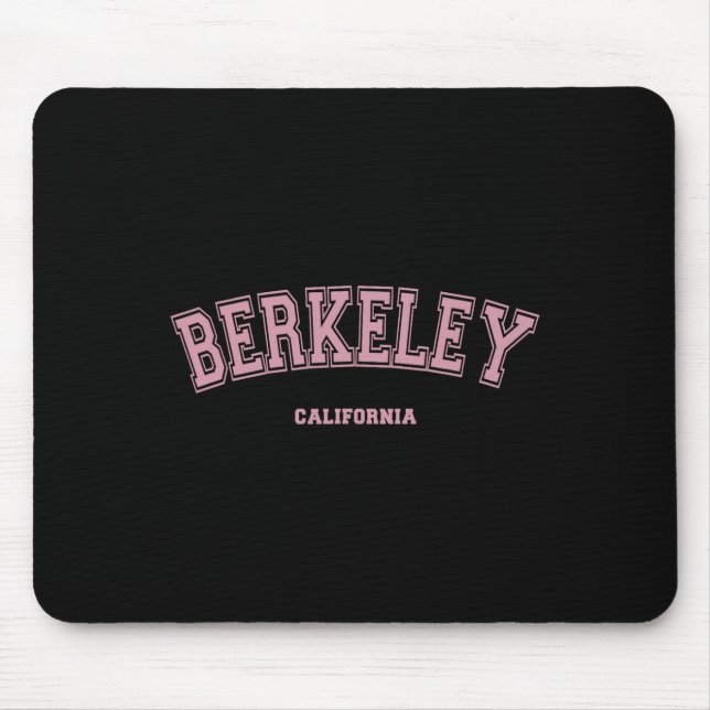 Pink Berkeley California Ca Varsity Style On Berke Mousepad (Vorne)