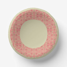 Pink Berry Floral Gemustert Pappteller