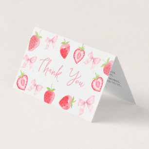 Pink Berry Sweet Baby Dusche Klappendusche Danke