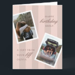 Pink Best Friends Foto Happy Geburtstag Karte<br><div class="desc">Pink Best Friends Foto Happy Birthday Card</div>