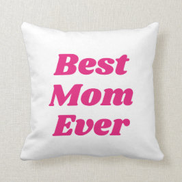 Pink Beste Mama je Kissen