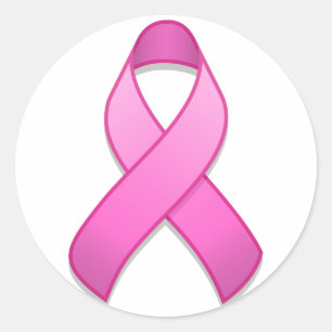 Pink-Bewusstseins-Band-runder Aufkleber