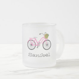 Pink Bicycle Blume Basket LOCATION Sommerspass Mattglastasse