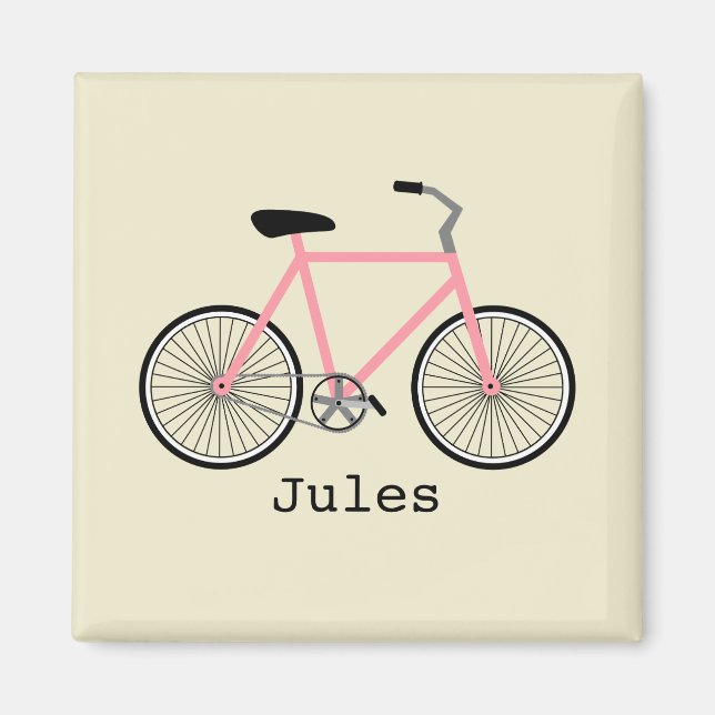 Pink Bicycle Magnet (Vorne)