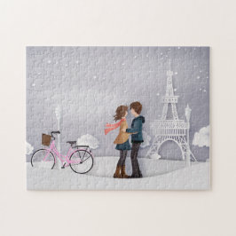Pink Bike Paris Couple