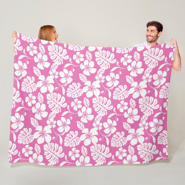PINK BIKINI (FLAMINGO PINK) Fleece Blanket (Beispiel)