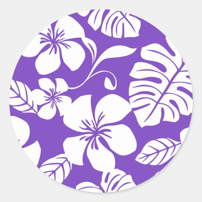 PINK BIKINI (GRAPE) CLASSIC ROUND STICKER (Vorderseite)