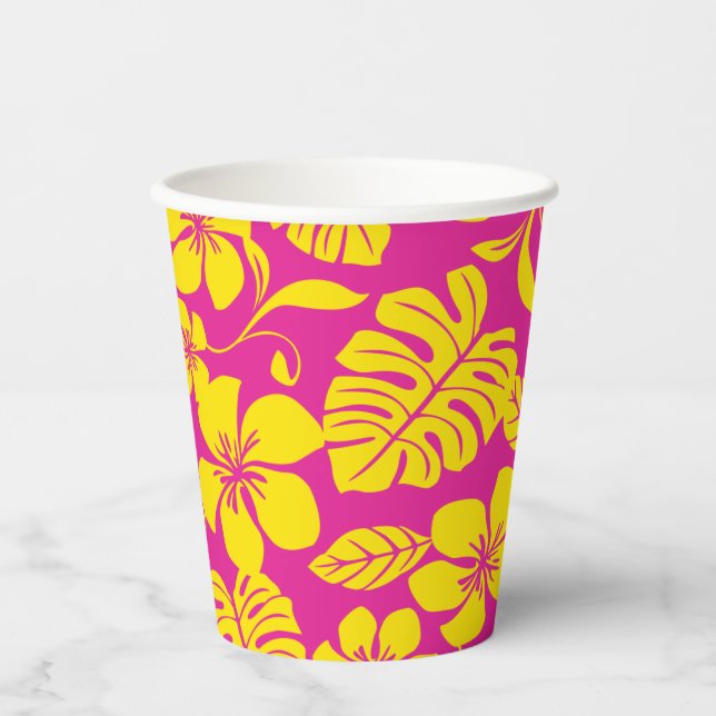 PINK BIKINI (HOT PINK/YELLOW) PAPPBECHER (Vorderseite)