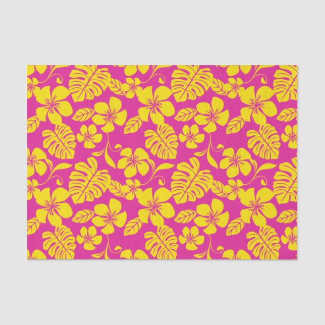 PINK BIKINI (HOT PINK/YELLOW) SEIDENPAPIER (Vorderseite)