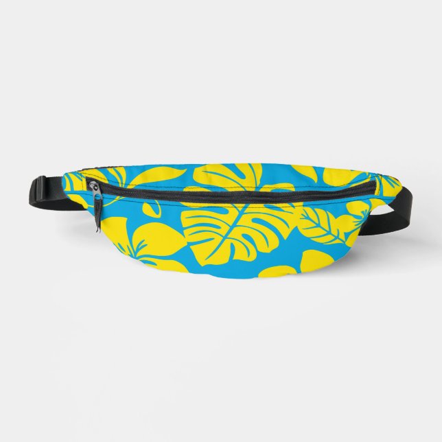 PINK BIKINI PATTER IN BLAU/GELB BAUCHTASCHE (Vorderseite)