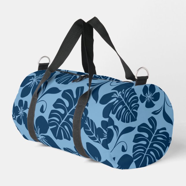 PINK BIKINI-PATTER IN BLAU x 2 Duffle Bag (Linke Seite)