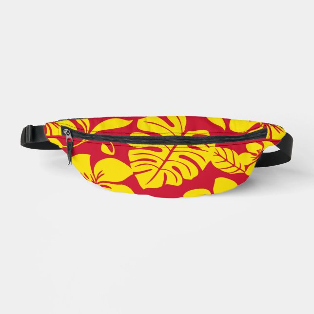 PINK BIKINI PATTER IN ROT/GOLD BAUCHTASCHE (Vorderseite)