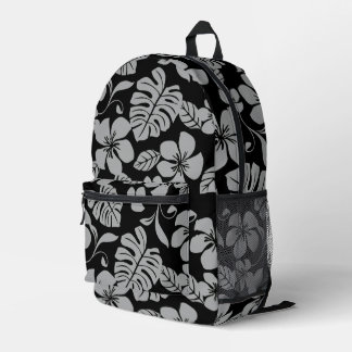 PINK BIKINI PATTER IN SCHWARZ/GRAU BEDRUCKTER RUCKSACK