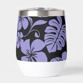 PINK BIKINI PATTER IN SCHWARZ/LAVENDER