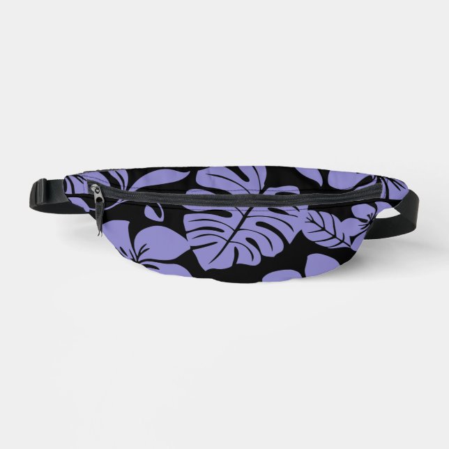 PINK BIKINI PATTER IN SCHWARZ/LAVENDER BAUCHTASCHE (Vorderseite)
