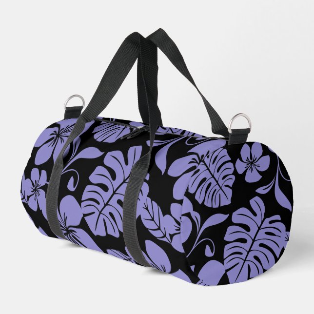 PINK BIKINI PATTER IN SCHWARZ/LAVENDER DUFFLE BAG (Linke Seite)