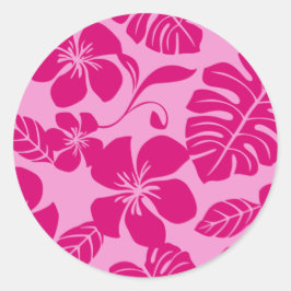 PINK BIKINI (PINK x 2) CLASSIC ROUND STICKER