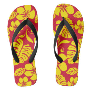 PINK BIKINI (ROUGE/OR) Paire de tongs