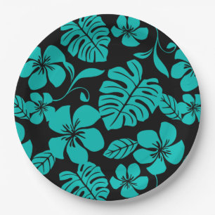 PINK BIKINI (SCHWARZ/AQUAMARIN) PAPPTELLER