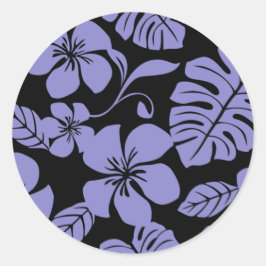 PINK BIKINI (SCHWARZ/LAVENDER) RUNDER AUFKLEBER