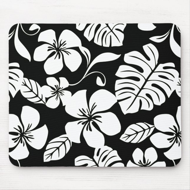 PINK BIKINI (SCHWARZ/WEISS) Mousepad (Vorne)