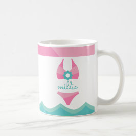 Pink Bikini Swimsuit Persönliche Umarmung Kaffeetasse