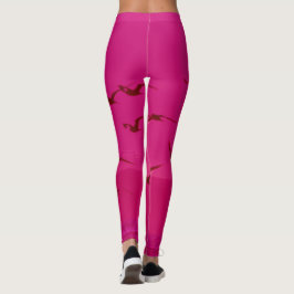 PINK BIRD FLIGHT LEGGINGS
