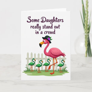 Pink Bird und Freunde Kunstkarte Karte