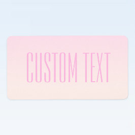 Pink bis Peach Sunset Ombre mit anpassbarem Text Adressaufkleber