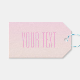 Pink bis Peach Sunset Ombre mit anpassbarem Text Geschenkanhänger