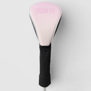 Pink bis Peach Sunset Ombre mit anpassbarem Text Golf Headcover