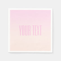 Pink bis Peach Sunset Ombre mit anpassbarem Text